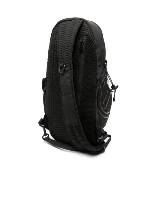 DIESEL Black Drape Sling Bag One-Shoulder Backpack for men