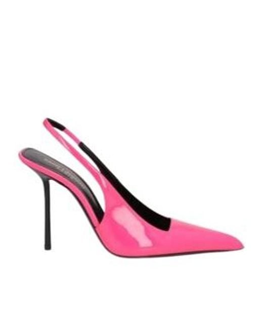 Saint Laurent Pink Patent Leather High Heels