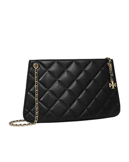 Tory Burch Black Fleming Quilted Shoulder Bag