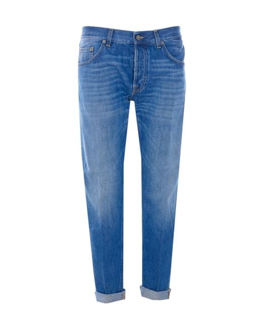 Dondup Blue Icon Straight-Leg Jeans for men