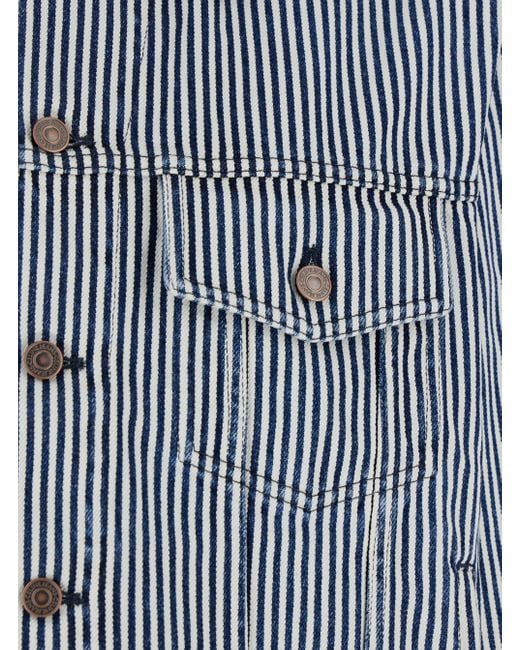 Céline Blue Long-Sleeved Casual Jacket for men