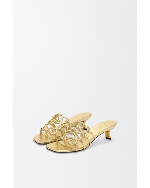 Loewe Metallic Petal Anagram Slides