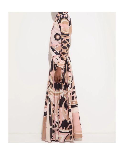 Emilio Pucci Pink Pucci High-Waisted Printed Maxi Skirt