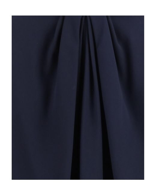 Giorgio Armani Blue High-Waisted Skirt