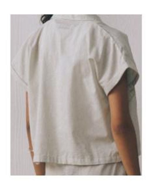 Maison Labiche Gray Palm Trees Surville Shirt