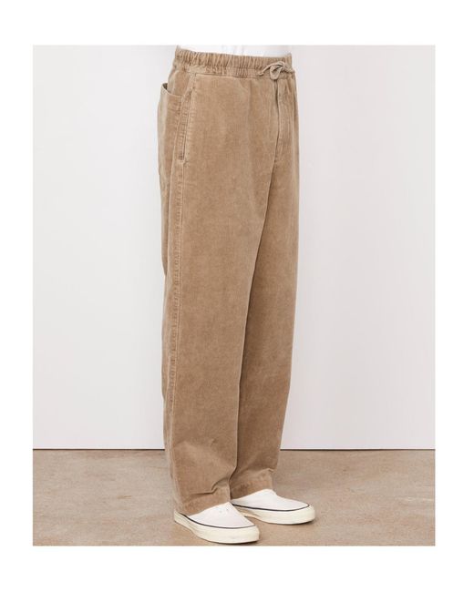 Officine Generale White Loose-Fitting Trousers for men