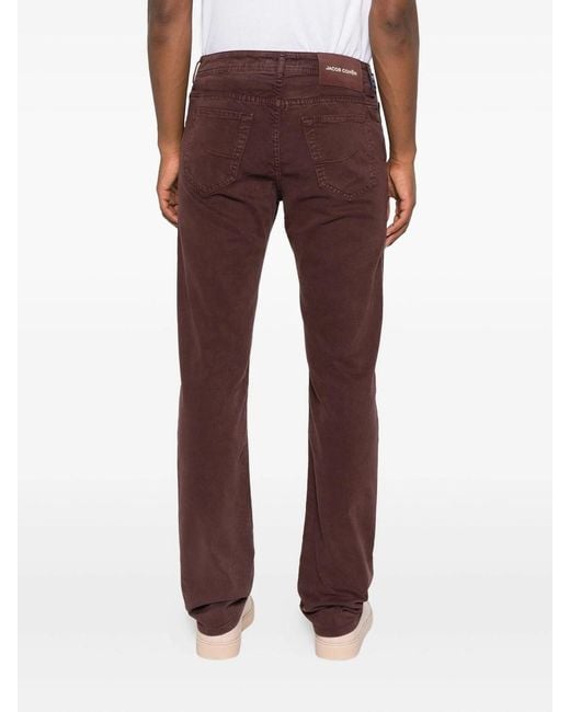 Jacob Cohen Brown Multi-Pocket Casual Pants for men