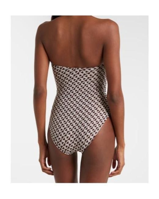 Melissa Odabash Natural Munich Printed Swimsuit