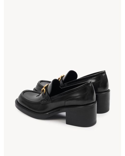 Chloé Black Chloé Dakota Heeled Loafers