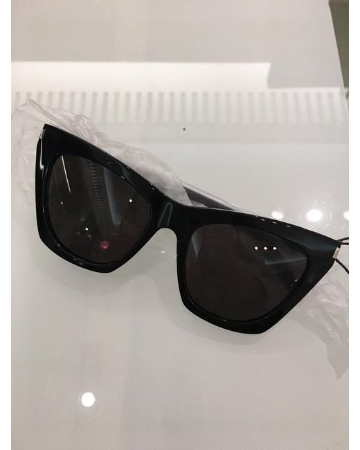 Saint Laurent Black Eyewear Kate Cat-Eye Sunglasses