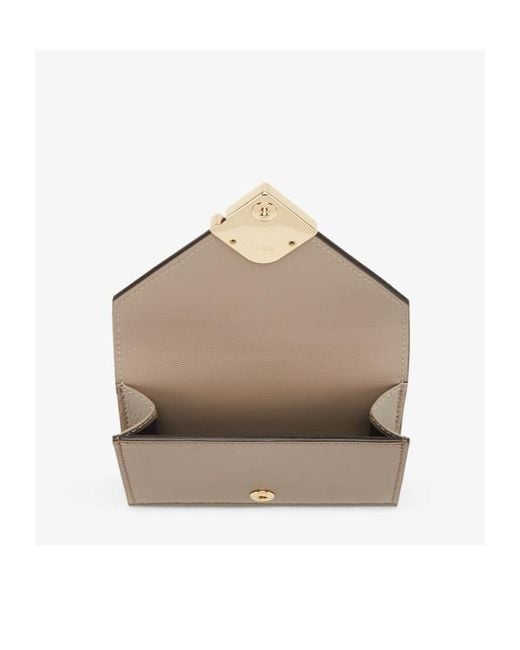 Fendi Natural Ff Diamonds Tri-Fold Wallet