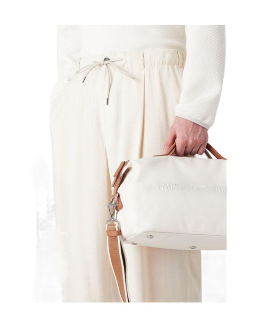 Emporio Armani White Casual And Simple Pants for men