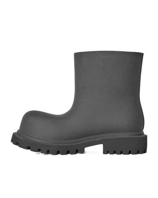Balenciaga Black Rubber Boots