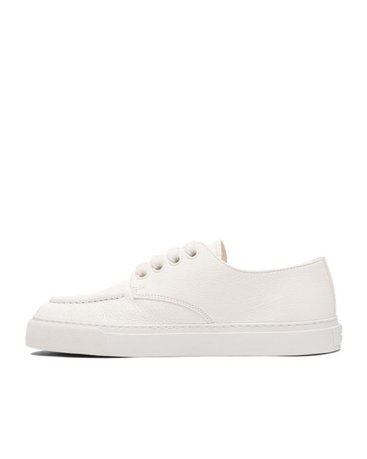 Prada White Lace-Up Sneakers for men