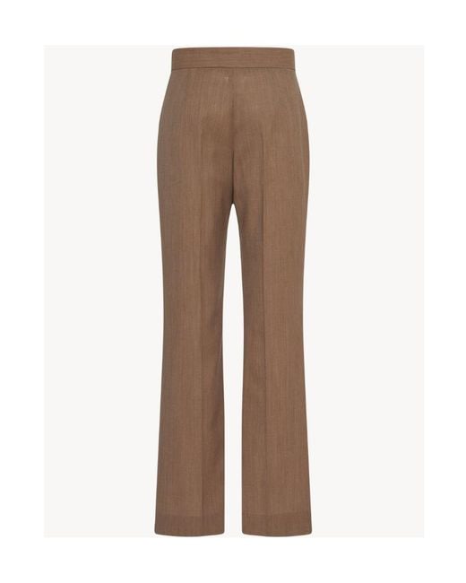 The Row Brown Baer Wool Trousers