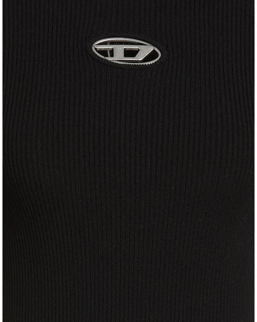 DIESEL Black Solid Color Jumpers