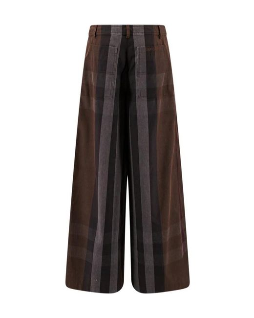 Burberry Brown Closure With Zip Pants