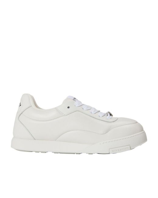 Givenchy White Solid Color Sneakers for men