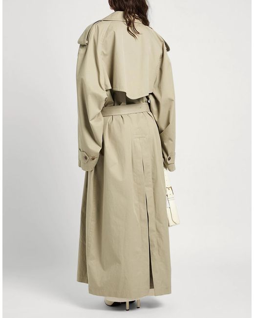Balenciaga Natural Solid Color Trench Coat