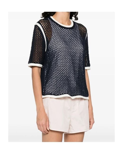 Adidas by Wales Bonner Blue Adidas Originals X Wales Bonner Knit T-Shirt for men