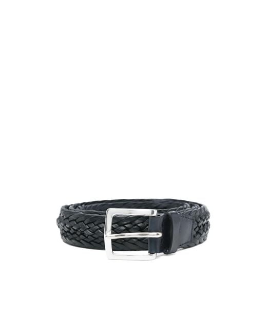 Orciani White Braided Leather Belt