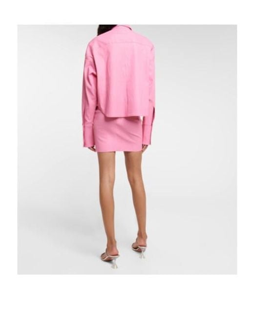 Stouls Pink Josh Leather Jacket