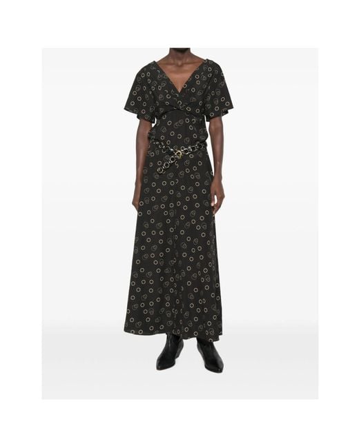 Isabel Marant Black V-Neck Dress