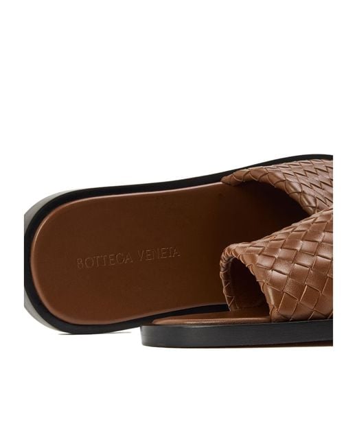 Bottega Veneta Brown Bv Elio Pool Sliders for men