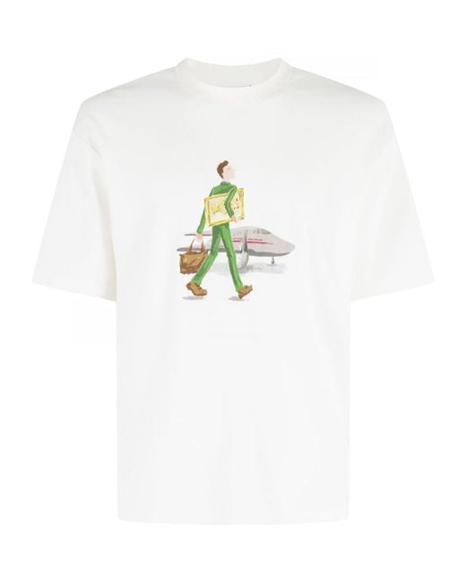 Drole de Monsieur White L'Homme Au Tableau T-Shirt for men
