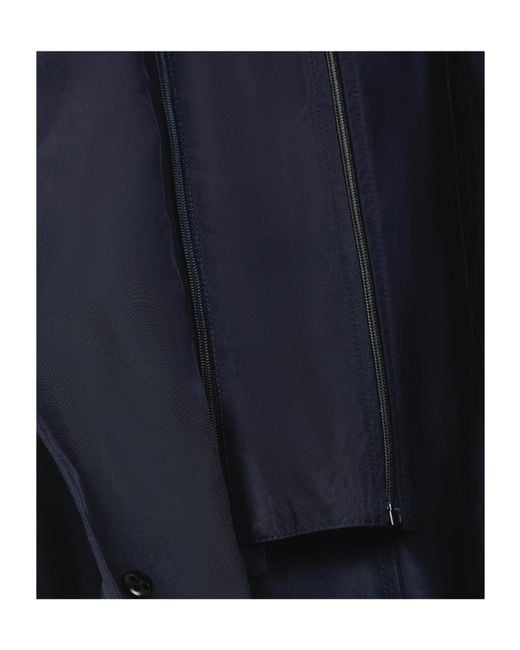 Herno Blue Hooded Parka for men