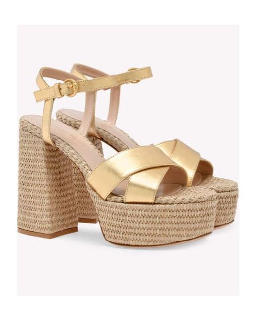 Gianvito Rossi Natural Bebe Platform Sandals