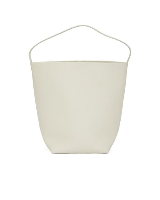 The Row White Large N/S Park Tote Bag