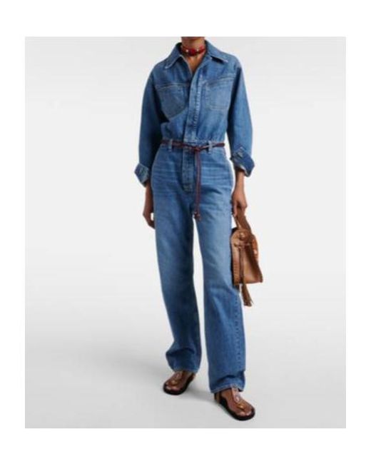 Citizens of Humanity Blue Solene Denim Jumpsuit