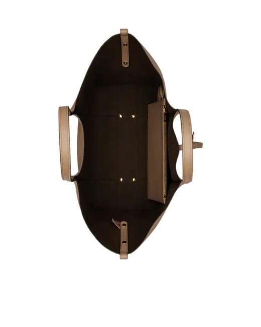 Tod's Brown T Timeless Medium Shopping Bag