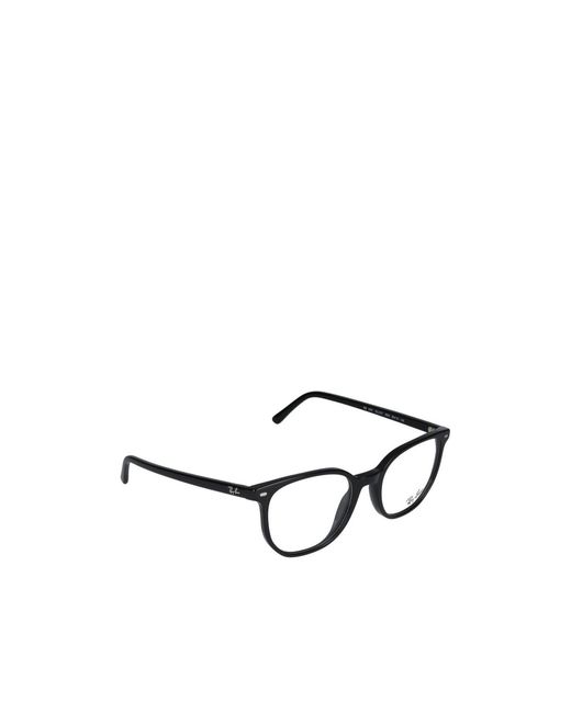 Ray-Ban White Elliot Square Frame Glasses for men