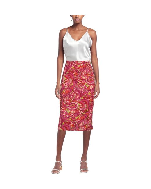 Dolce & Gabbana Red Midi Skirts
