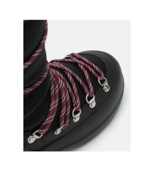 Moon Boot Black Luna Lace-Up Boots