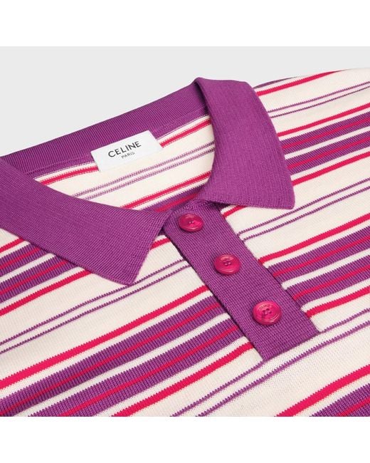 Céline Pink Polo Sweater
