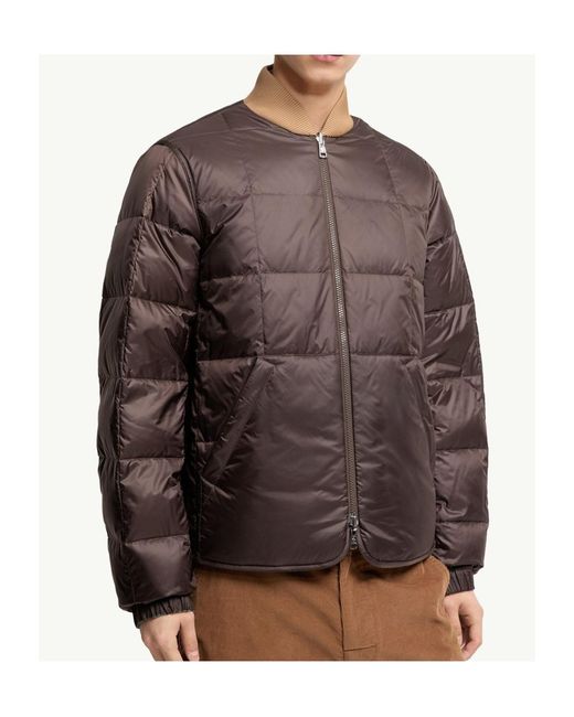 Moncler Green Chalvron Reversible Down Bomber Jacket for men
