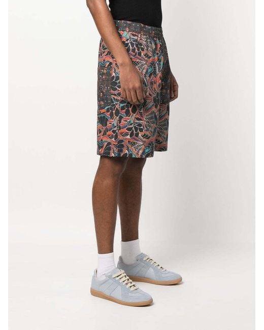 Isabel Marant Blue Laverneo Cotton Shorts for men