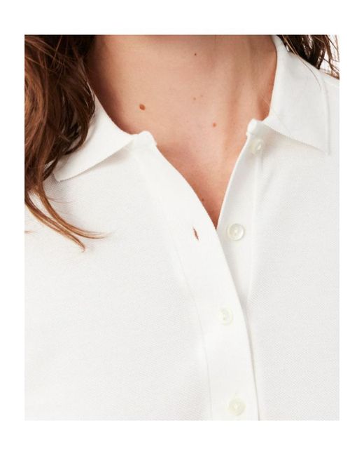 Lacoste White Slim Fit L.12.D Stretch Mini Piqué Polo