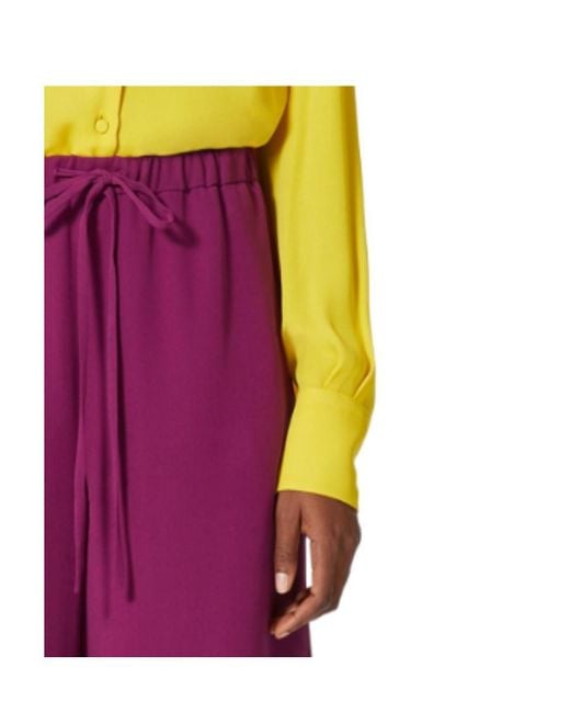 Valentino Purple Cady Couture Bermuda Shorts
