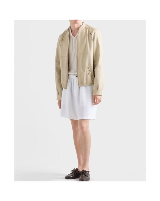 Prada Natural Nappa Leather Jacket for men