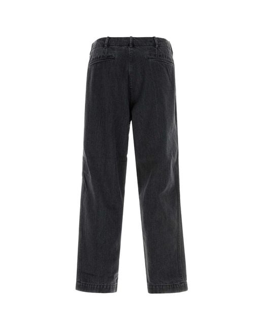 Nanamica Black Wide-Leg Jeans for men