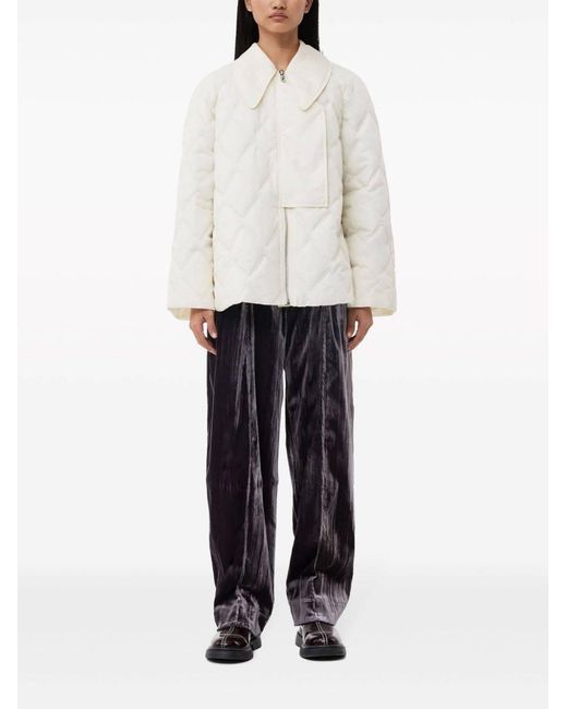 Ganni Natural Quilted Jacket