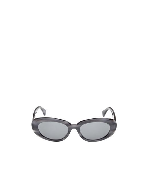 Max Mara White Oval Frame Sunglasses