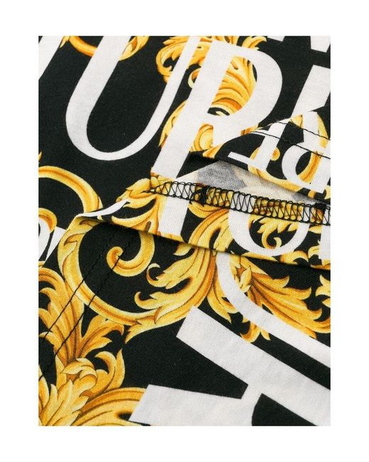 Versace Jeans Multicolor Logo Printed T-Shirt for men