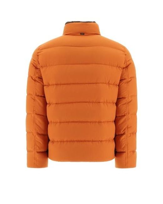 Herno Orange Padded Jacket for men