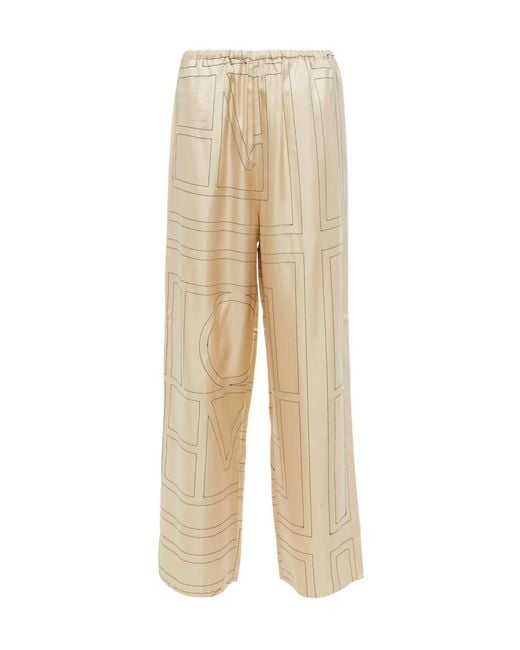 Totême  Natural Elastic Waist Casual Pants