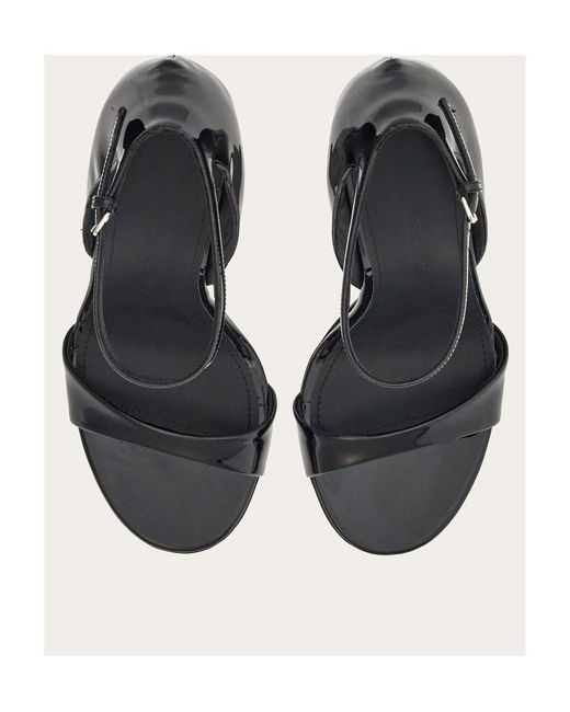 Ferragamo Blue Open-Toe Sandals